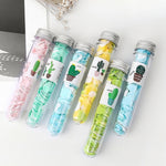 10 mini-savons confettis jetables portables en forme de tube, boîte, séries : Animaux, Succulentes, Fruits, Mots, Constellations, Bébé Cochon