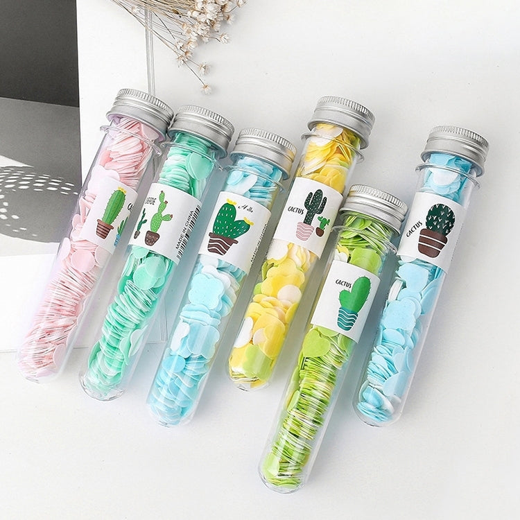 10 mini-savons confettis jetables portables en forme de tube, boîte, séries : Animaux, Succulentes, Fruits, Mots, Constellations, Bébé Cochon