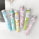 10 mini-savons confettis jetables portables en forme de tube, boîte, séries : Animaux, Succulentes, Fruits, Mots, Constellations, Bébé Cochon