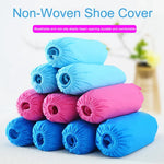 100 pièces de couvre-chaussures jetables 400g pour nettoyage intérieur, épaissis, en tissu non tissé, surchaussures en tissu