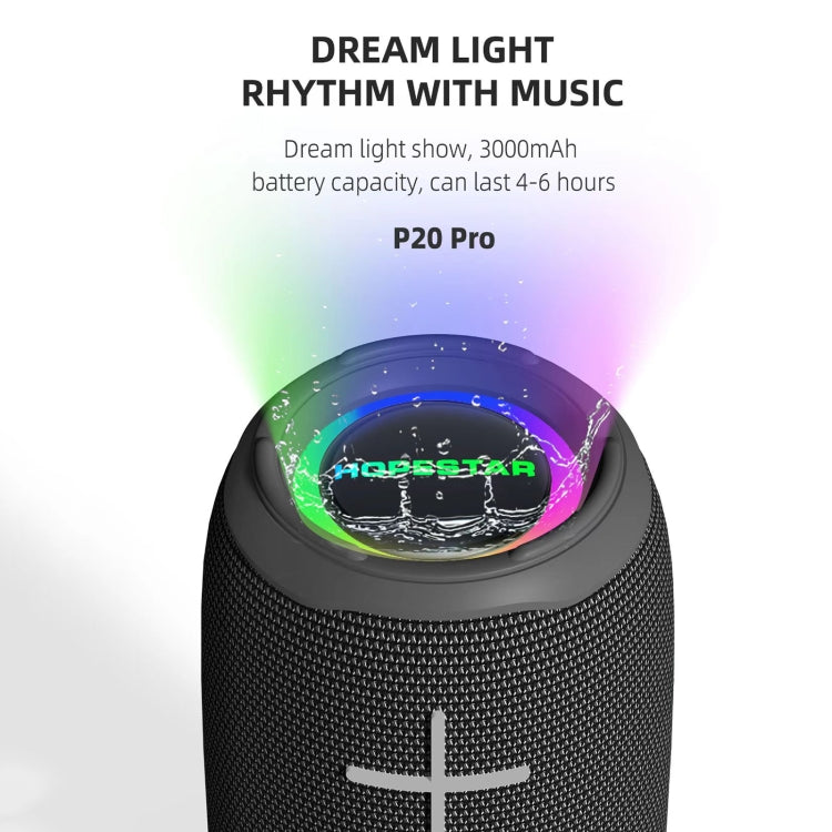 HOPESTAR P20 Pro Waterproof Wireless Bluetooth Speaker, P20 Pro(Grey), P20 Pro(Blue), P20 Pro(Black), P20 Pro(Red)