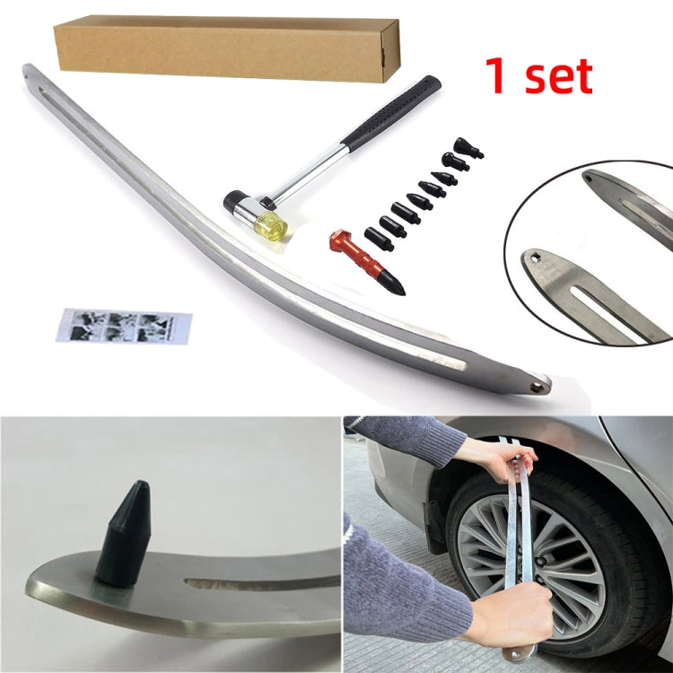 N7 12 in 1 Car Paintless Dent Removal Fender Damage Repair Puller Lifter Arc Crowbar Tools Hook Rods kit, 12 in 1