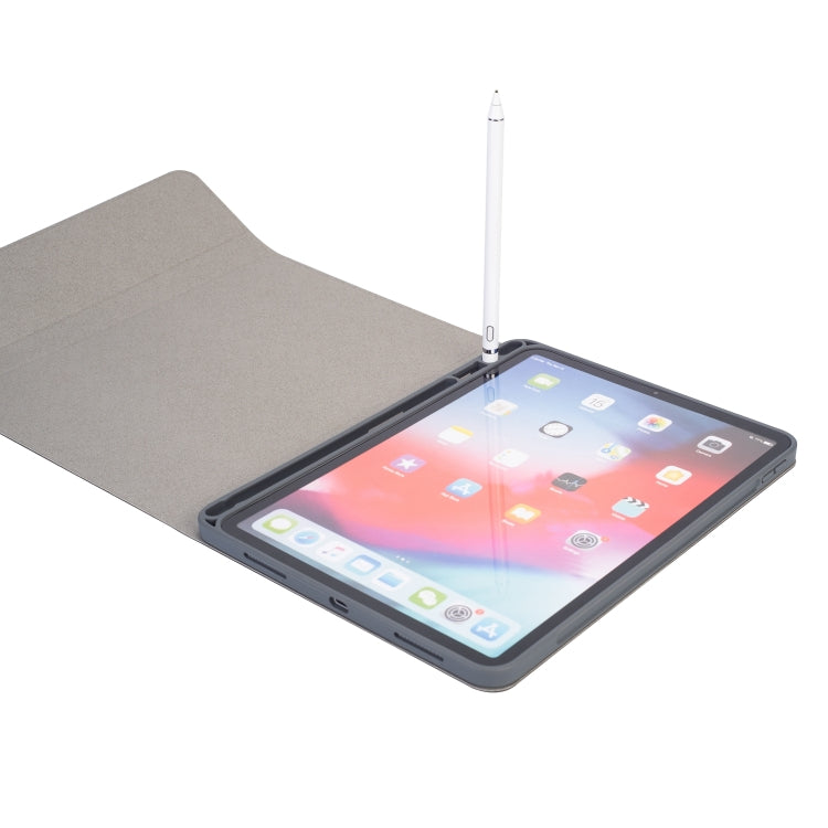 Étui en cuir à rabat horizontal avec clavier Bluetooth magnétique détachable et texture en tissu pour iPad Pro 11 2020 / 2018 avec support et emplacement pour stylet, Rétroéclairage RK11, RK11D