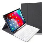 Étui en cuir à rabat horizontal avec clavier Bluetooth magnétique détachable et texture en tissu pour iPad Pro 11 2020 / 2018 avec support et emplacement pour stylet, Rétroéclairage RK11, RK11D