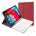 Étui en cuir à rabat horizontal avec clavier Bluetooth magnétique détachable et texture en tissu pour iPad Pro 11 2020 / 2018 avec support et emplacement pour stylet, Rétroéclairage RK11, RK11D