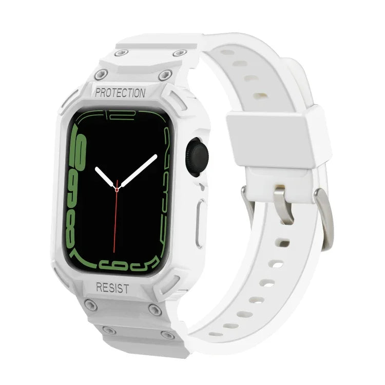 Bracelet TPU intégré pour Apple Watch Series 7 41mm / 6&SE&5&4 40mm / 3&2&1 38mm, 7 45mm / 6&SE&5&4 44mm / 3&2&1 42mm