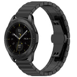Bracelet en acier inoxydable avec boucle papillon 46mm, pour Galaxy Watch