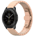 Bracelet en acier inoxydable avec boucle papillon 46mm, pour Galaxy Watch