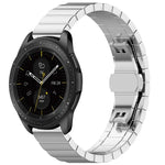 Bracelet en acier inoxydable avec boucle papillon 46mm, pour Galaxy Watch