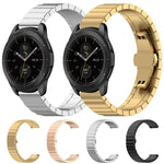 Bracelet en acier inoxydable avec boucle papillon 46mm, pour Galaxy Watch