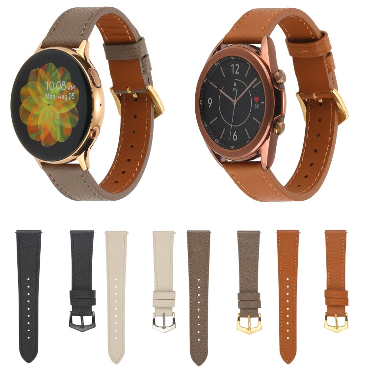 Bracelet de montre en cuir véritable, pour Samsung Galaxy Watch4 20mm