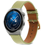 Bracelet de montre en cuir véritable à tissage uni, pour Samsung Galaxy Watch4 20mm, pour Huawei Watch GT 3 Pro 22mm