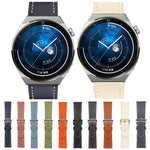 Bracelet de montre en cuir véritable à tissage uni, pour Samsung Galaxy Watch4 20mm, pour Huawei Watch GT 3 Pro 22mm