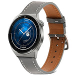 Bracelet de montre en cuir véritable à tissage uni, pour Samsung Galaxy Watch4 20mm, pour Huawei Watch GT 3 Pro 22mm