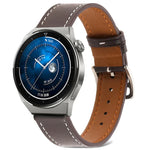 Bracelet de montre en cuir véritable à tissage uni, pour Samsung Galaxy Watch4 20mm, pour Huawei Watch GT 3 Pro 22mm