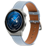 Bracelet de montre en cuir véritable à tissage uni, pour Samsung Galaxy Watch4 20mm, pour Huawei Watch GT 3 Pro 22mm