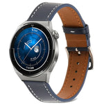 Bracelet de montre en cuir véritable à tissage uni, pour Samsung Galaxy Watch4 20mm, pour Huawei Watch GT 3 Pro 22mm