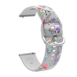 Bracelet de montre transparent en silicone TPU imprimé, pour Samsung Galaxy Watch4 20mm, pour Huawei Watch GT 3 Pro 22mm
