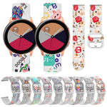 Bracelet de montre transparent en silicone TPU imprimé, pour Samsung Galaxy Watch4 20mm, pour Huawei Watch GT 3 Pro 22mm