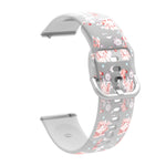 Bracelet de montre transparent en silicone TPU imprimé, pour Samsung Galaxy Watch4 20mm, pour Huawei Watch GT 3 Pro 22mm