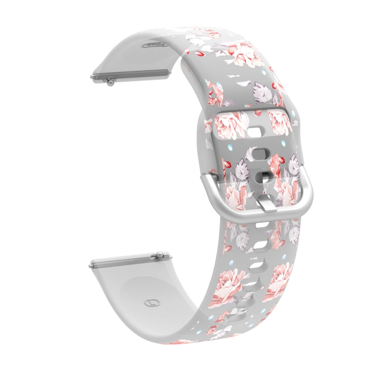 Bracelet de montre transparent en silicone TPU imprimé, pour Samsung Galaxy Watch4 20mm, pour Huawei Watch GT 3 Pro 22mm