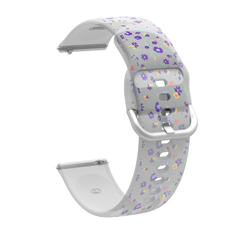 Bracelet de montre transparent en silicone TPU imprimé, pour Samsung Galaxy Watch4 20mm, pour Huawei Watch GT 3 Pro 22mm