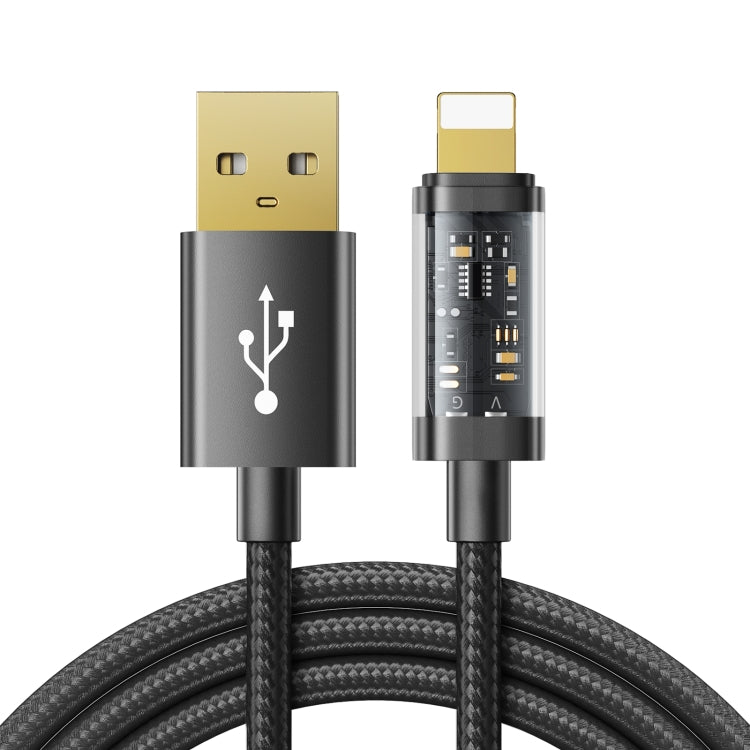 JOYROOM S-UL012A12 Câble de synchronisation de données USB-A vers 8 broches 2.4A, 1.2m USB-A vers 8 broches