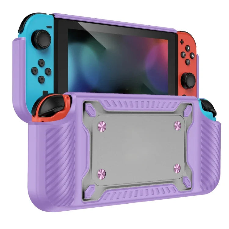 Manette de jeu avec étui de protection en TPU et PC pour Switch OLED