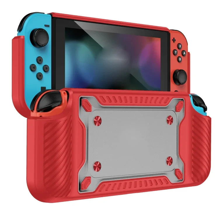 Manette de jeu avec étui de protection en TPU et PC pour Switch OLED