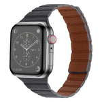 Bracelet de Montre en Cuir Magnétique Puissant pour Apple Watch Series, 7 41mm / 6&SE&5&4 40mm / 3&2&1 38mm, 7 45mm / 6&SE&5&4 44mm / 3&2&1 42mm