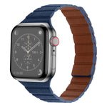 Bracelet de Montre en Cuir Magnétique Puissant pour Apple Watch Series, 7 41mm / 6&SE&5&4 40mm / 3&2&1 38mm, 7 45mm / 6&SE&5&4 44mm / 3&2&1 42mm