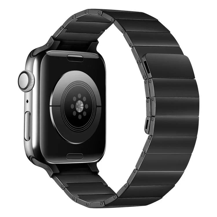 Bracelet de montre en acier magnétique pour Apple Watch Series, 7 41mm / 6&SE&5&4 40mm / 3&2&1 38mm, 7 45mm / 6&SE&5&4 44mm / 3&2&1 42mm