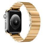 Bracelet de montre en acier magnétique pour Apple Watch Series, 7 41mm / 6&SE&5&4 40mm / 3&2&1 38mm, 7 45mm / 6&SE&5&4 44mm / 3&2&1 42mm