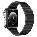 Bracelet de montre en acier magnétique pour Apple Watch Series, 7 41mm / 6&SE&5&4 40mm / 3&2&1 38mm, 7 45mm / 6&SE&5&4 44mm / 3&2&1 42mm