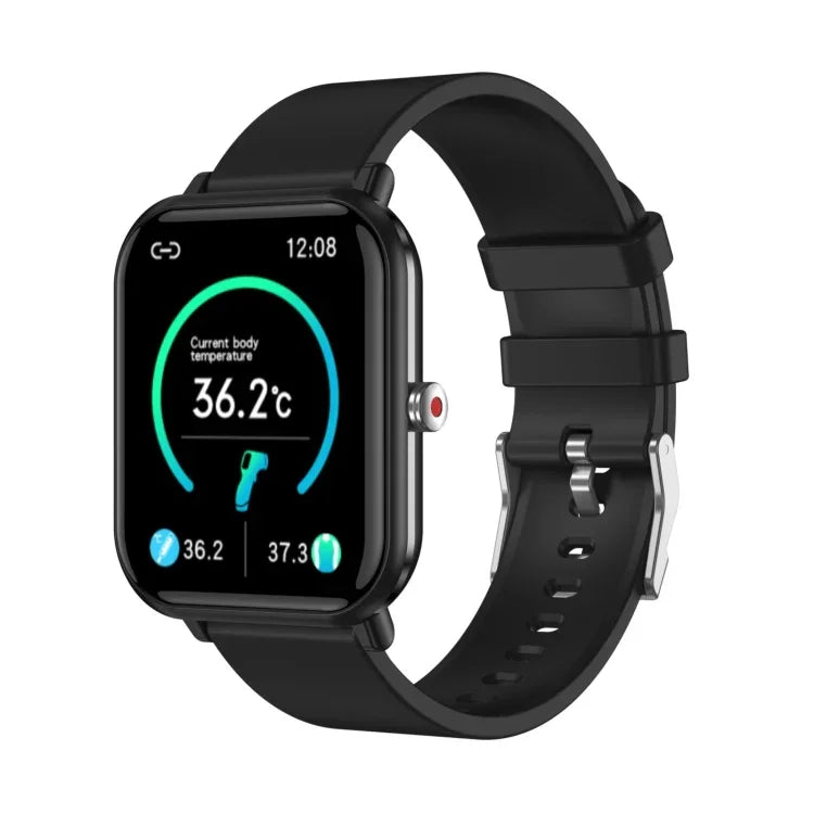 Montre connectée Q9 Pro avec écran TFT HD de 1,7 pouce, compatible avec la surveillance de la température corporelle et de la fréquence cardiaque.