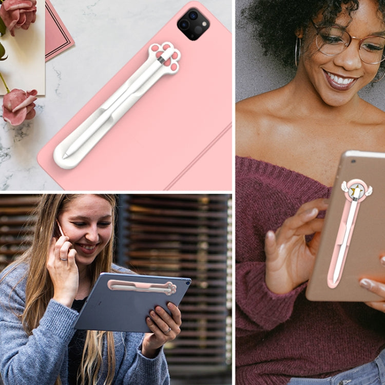 Porte-stylet magnétique en silicone, pour Apple Pencil 1/2