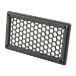 A6790 198x114mm Grey Rectangle Louvered Ventilation Plastic Venting Panel Cover, 198x114mm