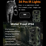 PR3000 Caméra de chasse et de suivi faune avec écran LCD 2 pouces et vision nocturne infrarouge, PR3000