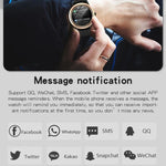 Montre connectée A60 avec écran IPS HD de 1,32 pouce, compatible avec les appels Bluetooth et la surveillance de la pression artérielle