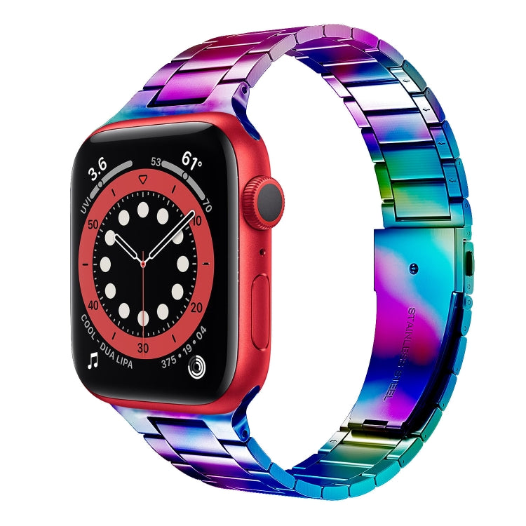 Bracelet de montre en acier inoxydable fin pour Apple Watch Series, 7 41mm / 6&SE&5&4 40mm / 3&2&1 38mm, 7 45mm / 6&SE&5&4 44mm / 3&2&1 42mm