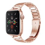 Bracelet de montre en acier inoxydable fin pour Apple Watch Series, 7 41mm / 6&SE&5&4 40mm / 3&2&1 38mm, 7 45mm / 6&SE&5&4 44mm / 3&2&1 42mm