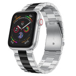 Bracelet de montre en acier inoxydable fin pour Apple Watch Series, 7 41mm / 6&SE&5&4 40mm / 3&2&1 38mm, 7 45mm / 6&SE&5&4 44mm / 3&2&1 42mm