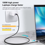Câble d'extension coudé de transmission de données et charge USB-C / Type-C femelle à mâle 10Gbps, 25cm, 50cm, 1m