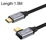 Câble de transmission de données et charge USB-C / Type-C mâle droit à mâle coudé 10Gbps, 50cm, 1m, 1,5m, 2m, 3m