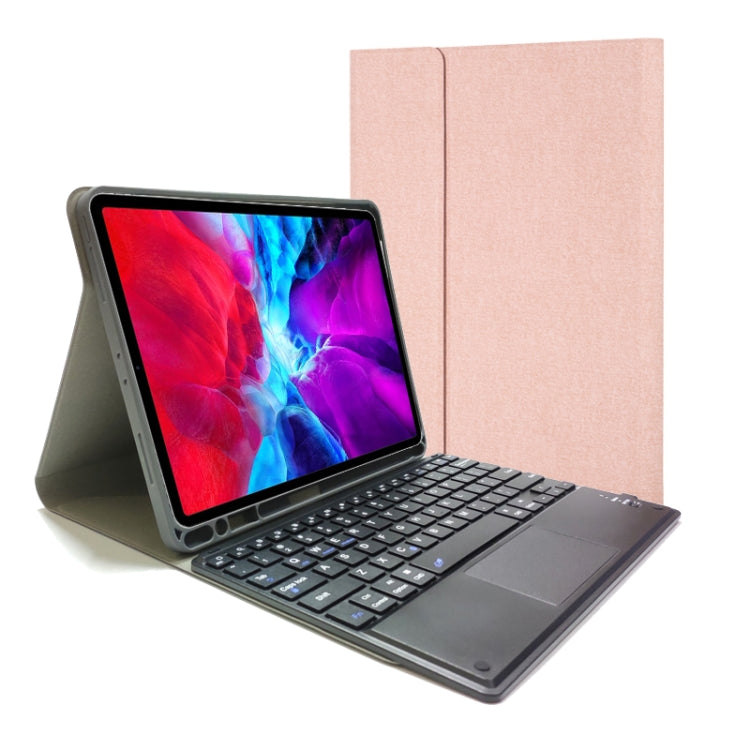 Étui en cuir à rabat horizontal en TPU avec clavier Bluetooth tactile détachable pour iPad Pro 11 2020 / 2018 avec support et fente pour stylet, RK11C