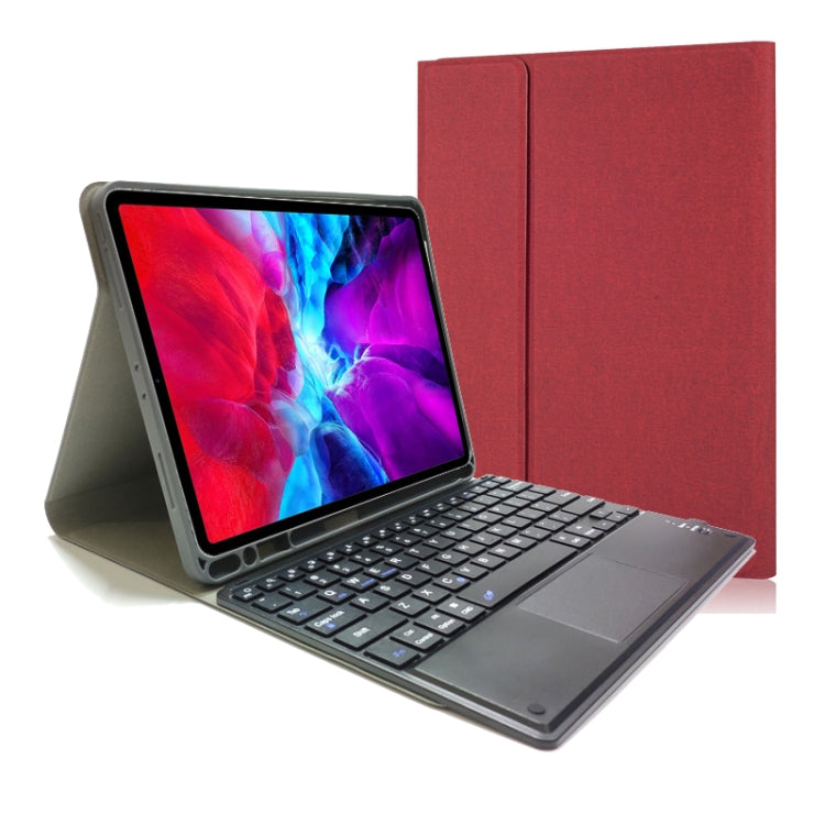 Étui en cuir à rabat horizontal en TPU avec clavier Bluetooth tactile détachable pour iPad Pro 11 2020 / 2018 avec support et fente pour stylet, RK11C
