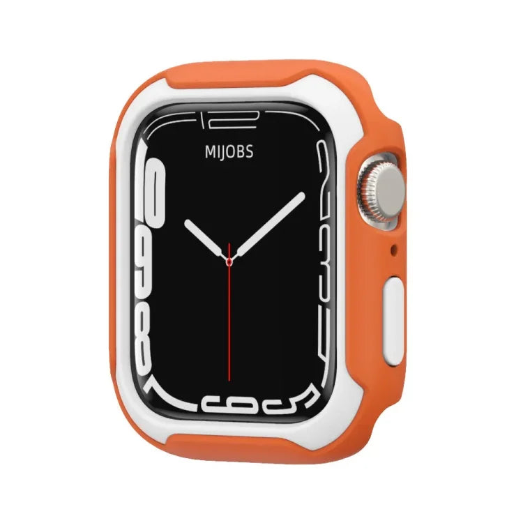 Boîtier de montre bicolore détachable pour Apple Watch Series, 7 41mm / 6&SE&5&4 40mm, 7 45mm / 6&SE&5&4 44mm