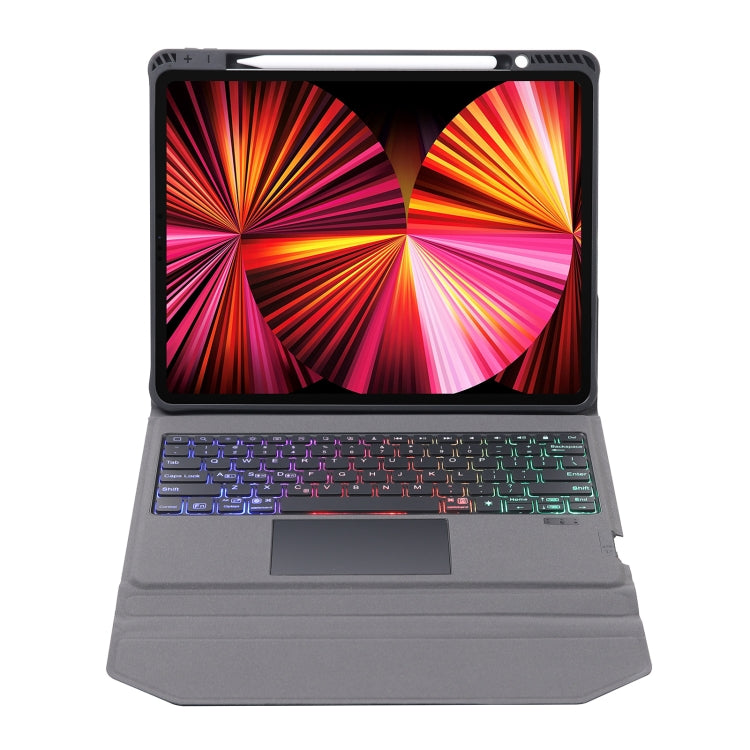 Étui en cuir avec clavier Bluetooth intégré, rétroéclairage, pavé tactile et support, pour iPad Air 5 / Air 4 10.9, pour iPad Pro 11 2021 / 2020 / 2018