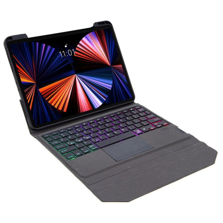 Étui en cuir avec clavier Bluetooth intégré, rétroéclairage, pavé tactile et support, pour iPad Air 5 / Air 4 10.9, pour iPad Pro 11 2021 / 2020 / 2018