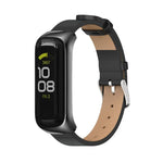Bracelet de montre en cuir microfibre et boîtier métallique MIJOBS, pour Samsung Galaxy Fit 2